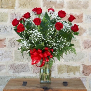  Manavgat Flower - 13 Red Roses in a Vase