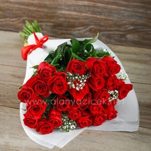 Manavgat Florist - 23 Red Roses Bouquet