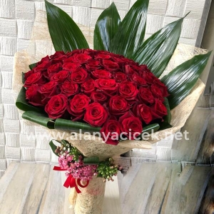  Manavgat Flower Delivery - 51 Roses and Green