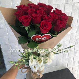  Manavgat Flower Order - Red Roses 21 Pcs