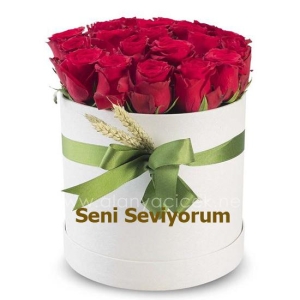  Manavgat Flower Delivery - 15 Roses in a White Box