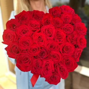  Manavgat Flower Delivery - Heart Box 35 Roses