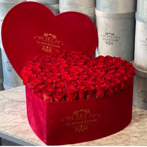  Manavgat Flower Delivery - Heart Box 51 Roses