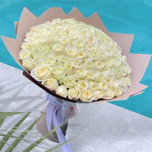  Manavgat Flower Order - Bouquet of 101 White Roses