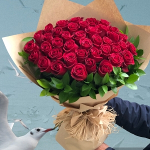  Manavgat Flower Delivery - Bouquet of 57 Red Roses