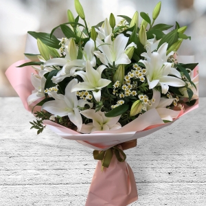 Manavgat Flower Delivery - Lilies White Color